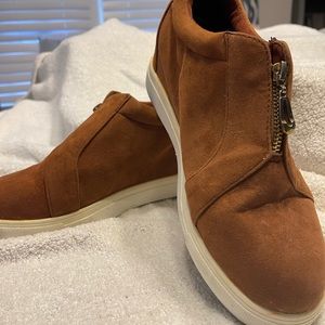 Tan booties